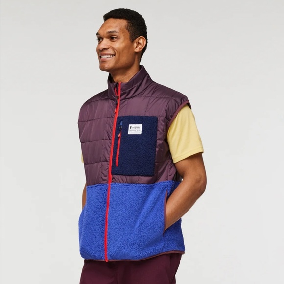 Cotopaxi  Men's Medium Trico Hybrid Vest Wine Blue Violet NWT Fleece Insulated - Picture 2 of 8